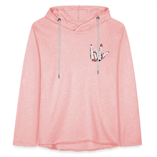 Load image into Gallery viewer, Unisex Lightweight Terry Hoodie - cream heather pink