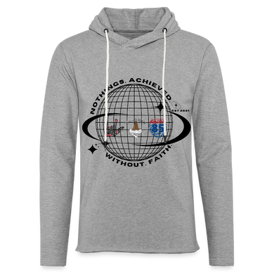 Unisex Lightweight Terry Hoodie - heather gray