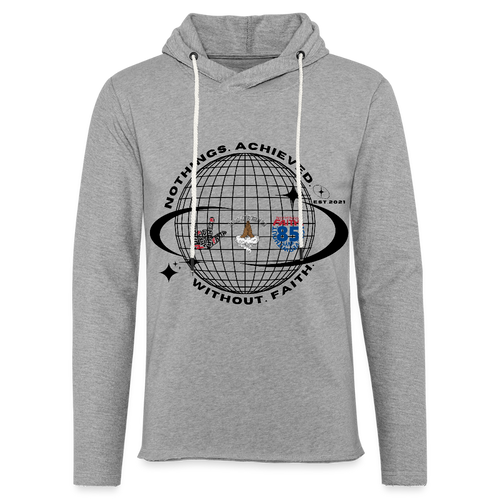Unisex Lightweight Terry Hoodie - heather gray