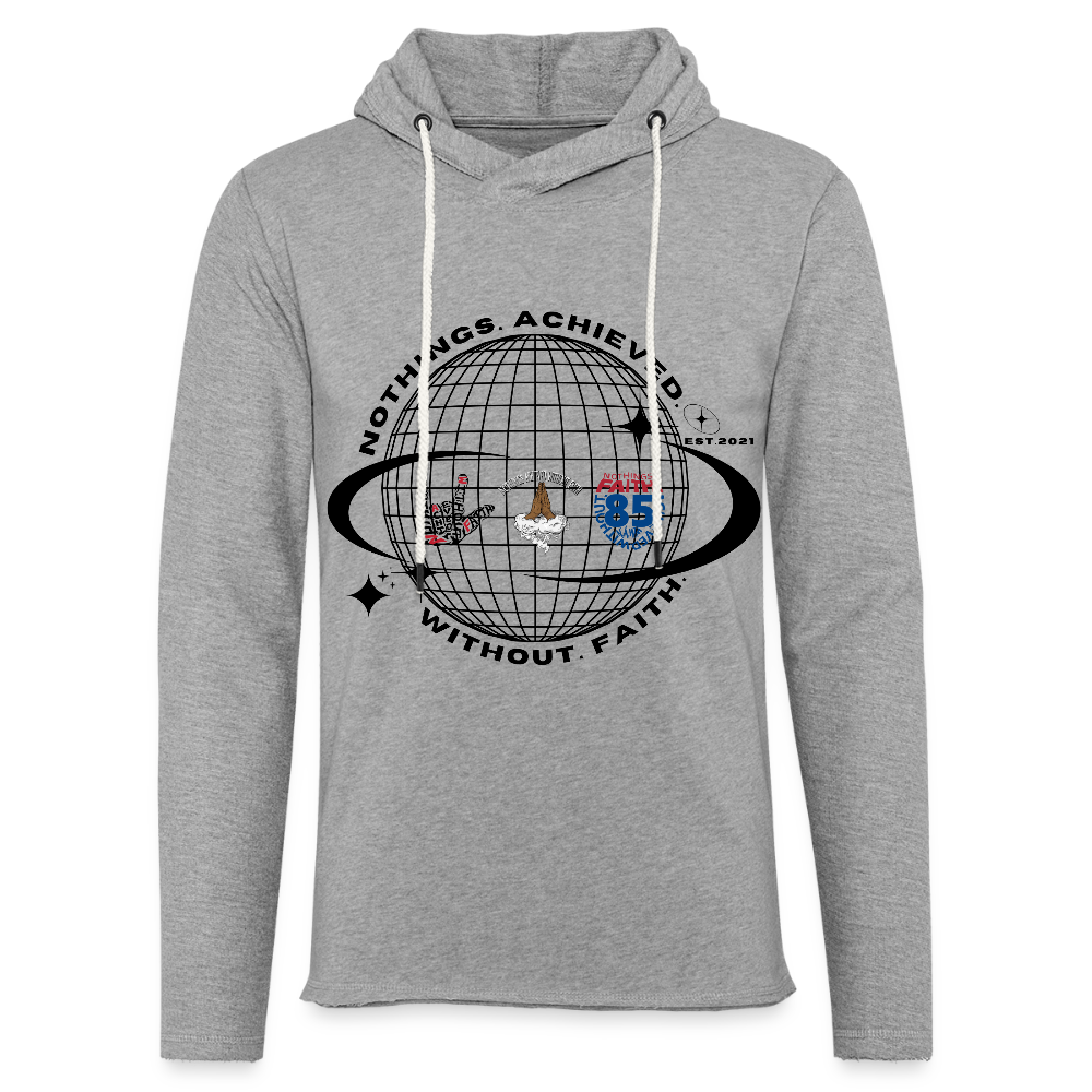 Unisex Lightweight Terry Hoodie - heather gray