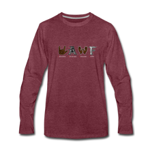 Load image into Gallery viewer, Men&#39;s Premium Long Sleeve T-Shirt - heather burgundy
