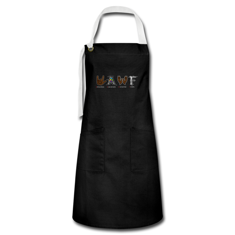 Artisan Apron - black/white