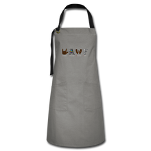 Load image into Gallery viewer, Artisan Apron - gray/black
