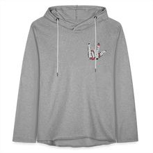 Load image into Gallery viewer, Unisex Lightweight Terry Hoodie - heather gray
